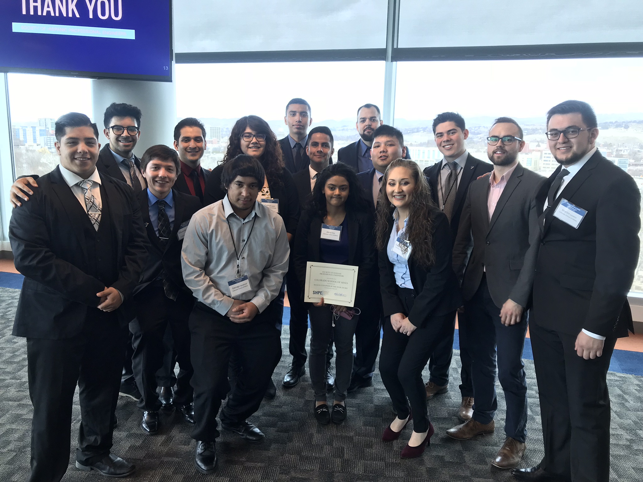 Mines SHPE chapter members