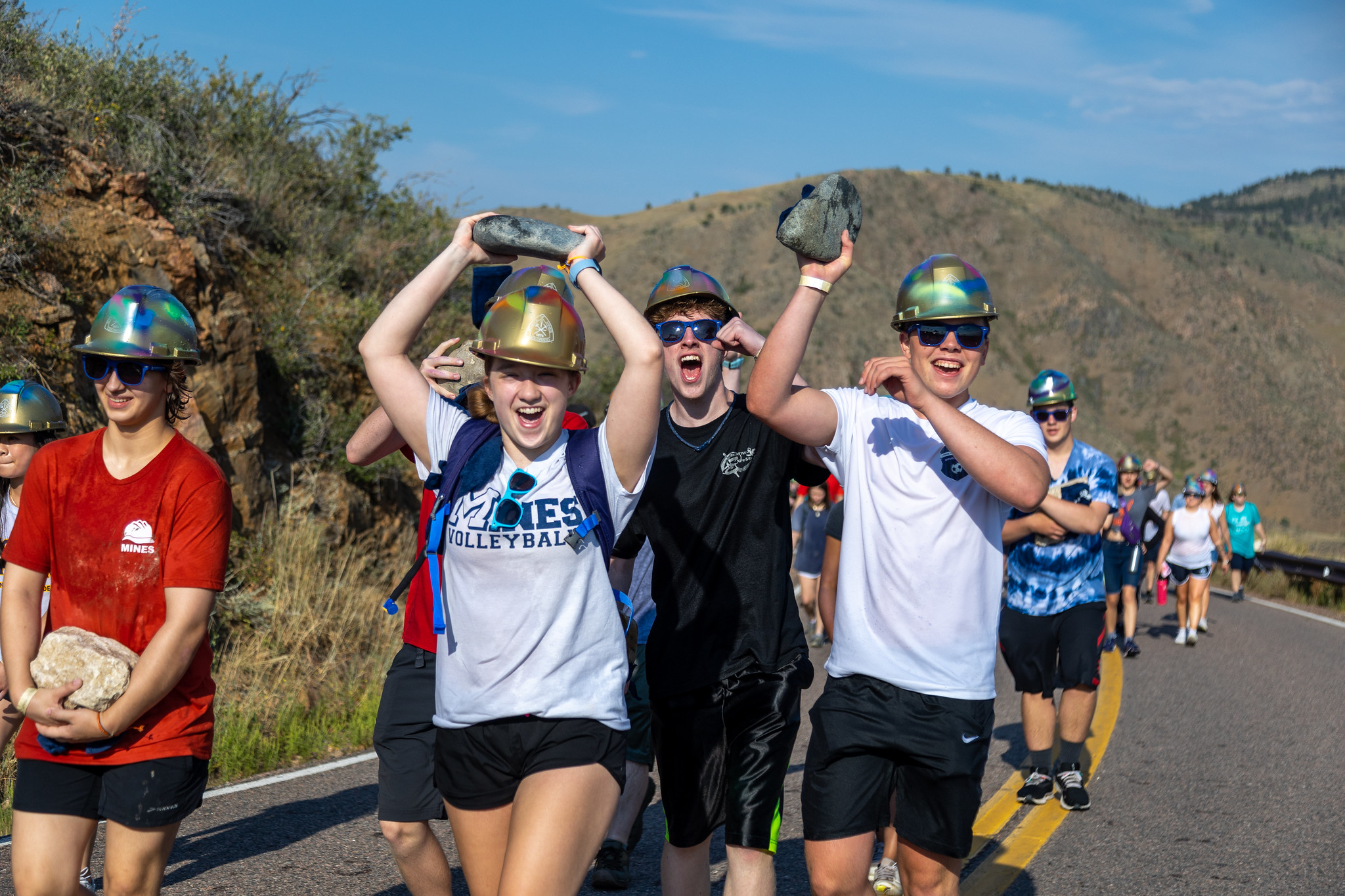 2023 M Climb Colorado School of Mines to celebrate annual tradition