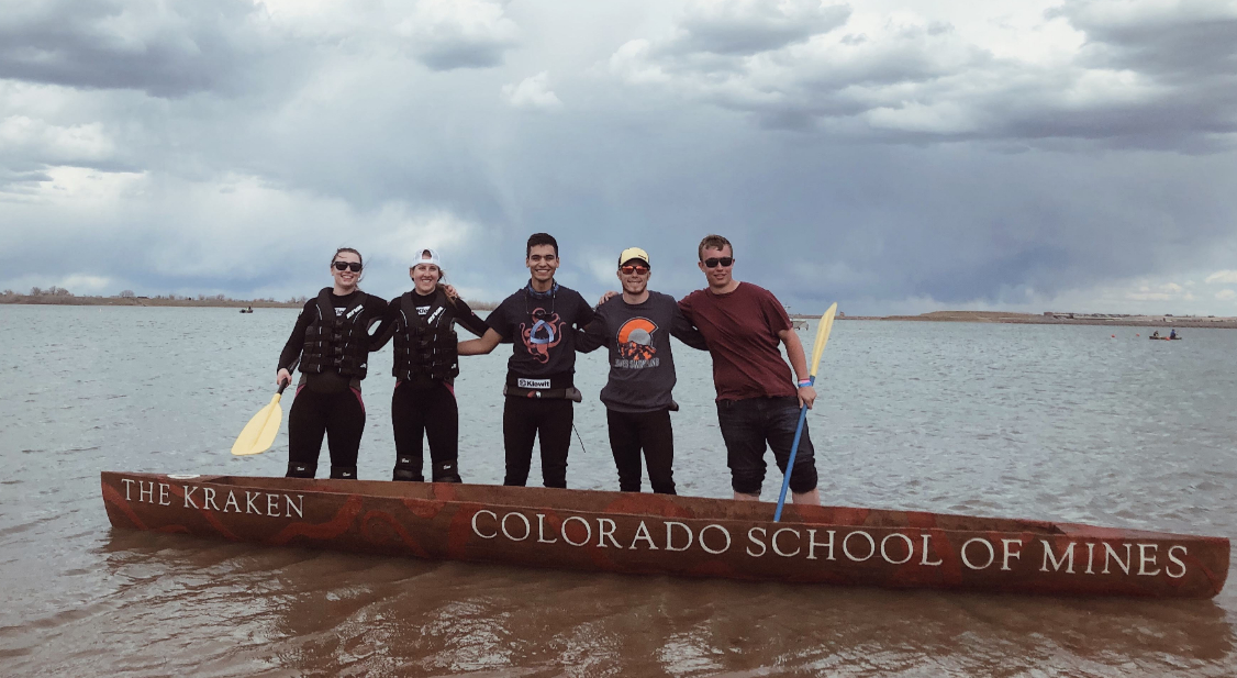 The 2019 Colorado School of Mines concrete canoe