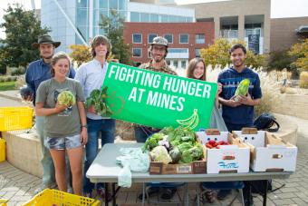 Fighting Hunger at Mines on the plaza