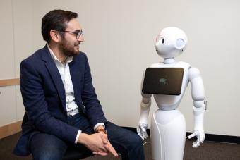 Conversational robot store