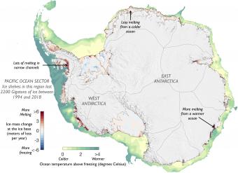 Figure of Antarctic ice melt
