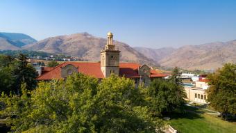 Aerial shot of Guggenheim Hall