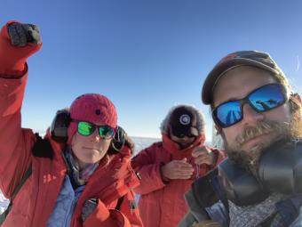 Chloe and Matt in Antarctica