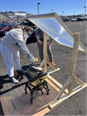 Prudent Landers-FAST team members test their prototype at Mines