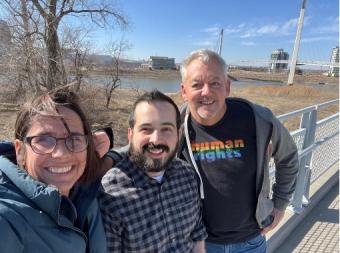 Deb Carney poses with co-investigators on NSF project