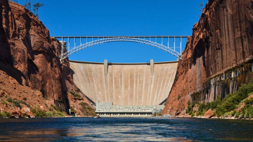 Stock image of Glen Canyon Dam
