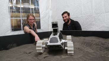 Undergraduate students in space mining
