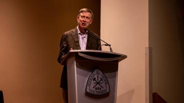 Senator John Hickenlooper speaks at the Critical Minerals Symposium