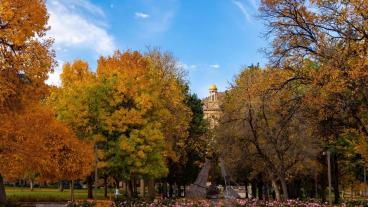 Mines campus in the fall