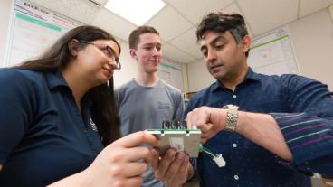 Omid Beik with grad students