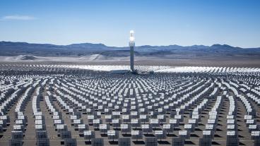 File photo of concentrating solar power system