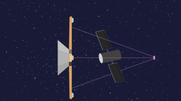 Illustration of Gold Orbit's proposed space debris cleanup module