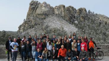 Mines ASCE chapter at Mount Rushmore