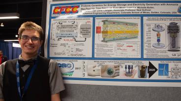 Mechanical engineering master's student Max Pisciotta won best poster at the 2018 oSTEM Annual Conference.