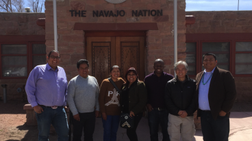 Nakagawa and the Bolivian delegation visits the Navajo Nation governmental office in Window Rock, AZ.