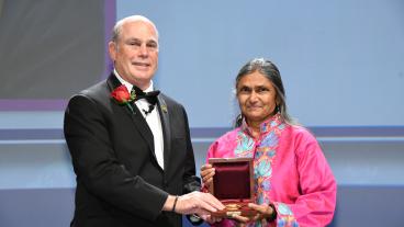 Manika Prasad is awarded the Virgil Kauffman Gold Medal from Society of Exploration Geophysics
