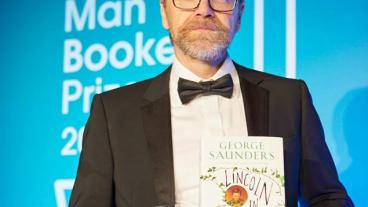 George Saunders with the 2017 Man Booker Prize